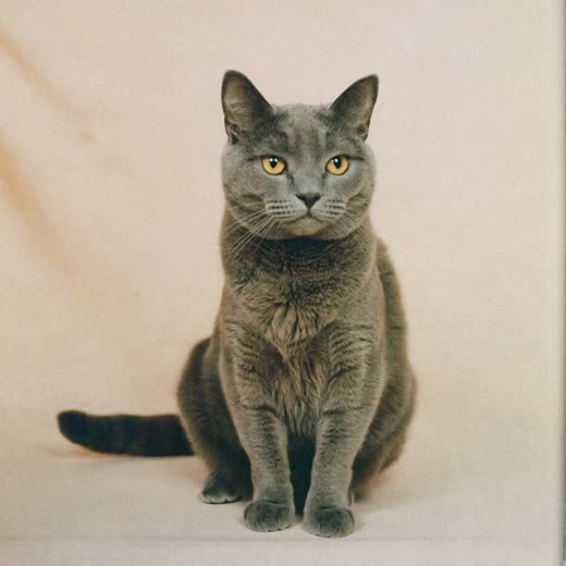 A neatly groomed cat